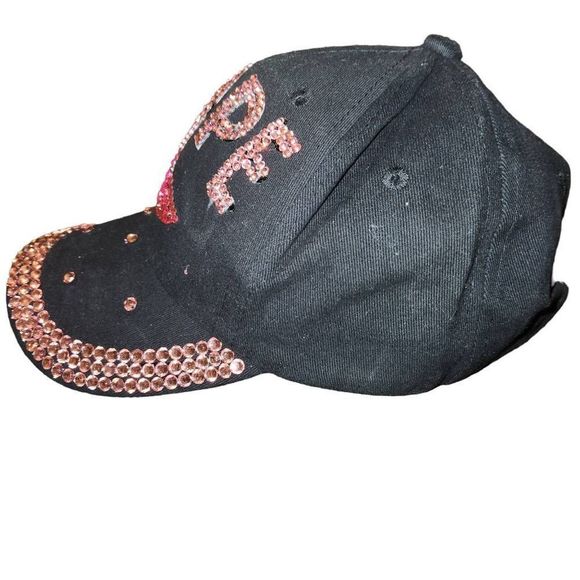 Black Bling Pink Hope Breast Cancer Awareness
Cancer Survivor Baseball Hat Cap - Picture 5 of 11
